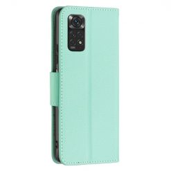 Kryty na mobil | Peňaženkové puzdro Fancy Litchi zelené – Xiaomi Redmi Note 11 (4G) / 11S | Kryty na mobil