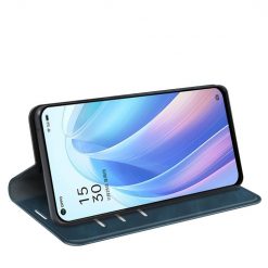 Kryty na mobil | Peňaženkové puzdro Posh magnetic case modré – Oppo Reno7 5G (Reno 7 5G) | Kryty na mobil