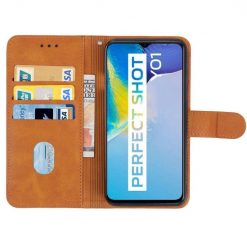 Kryty na mobil | Peňaženkové puzdro Splendid case hnedé – Vivo Y01 | Kryty na mobil