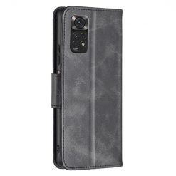Kryty na mobil | Peňaženkové puzdro Retro Lambskin čierne – Xiaomi Redmi Note 11 (4G) / 11S | Kryty na mobil