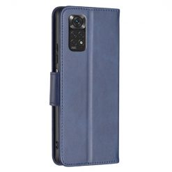 Kryty na mobil | Peňaženkové puzdro Retro Lambskin modré – Xiaomi Redmi Note 11 (4G) / 11S | Kryty na mobil