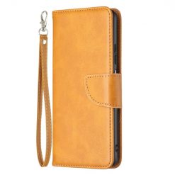 Kryty na mobil | Peňaženkové puzdro Retro Lambskin žlté – Xiaomi Redmi Note 11 (4G) / 11S | Kryty na mobil