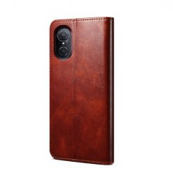 Kryty na mobil | Peňaženkové puzdro Wax case hnedé – Huawei Nova 9 SE | Kryty na mobil