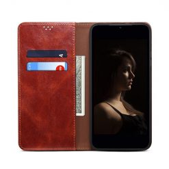 Kryty na mobil | Peňaženkové puzdro Wax case hnedé – Huawei Nova 9 SE | Kryty na mobil