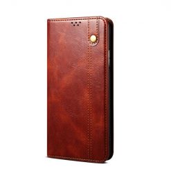 Peňaženkové puzdro Wax case hnedé – Huawei Nova 9 SE