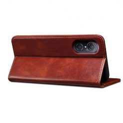 Kryty na mobil | Peňaženkové puzdro Wax case hnedé – Huawei Nova 9 SE | Kryty na mobil
