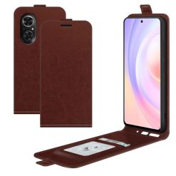 Kryty na mobil | Vyklápacie puzdro Vertical flip case hnedé – Huawei Nova 9 SE | Kryty na mobil