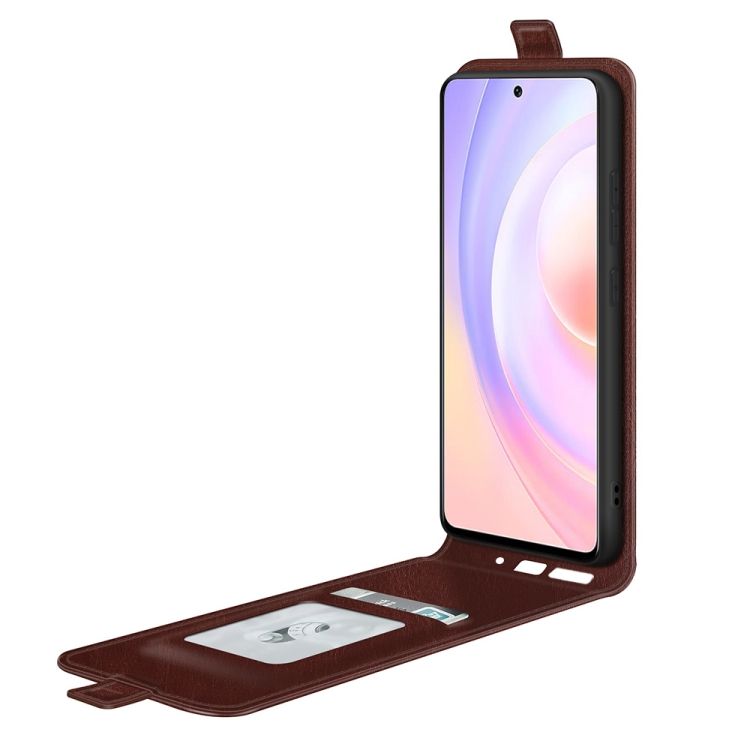 Vyklápacie puzdro Vertical flip case hnedé – Huawei Nova 9 SE | Kryty na mobil Kryty na mobil | Vyklápacie puzdro Vertical flip case hnedé – Huawei Nova 9 SE | Kryty na mobil