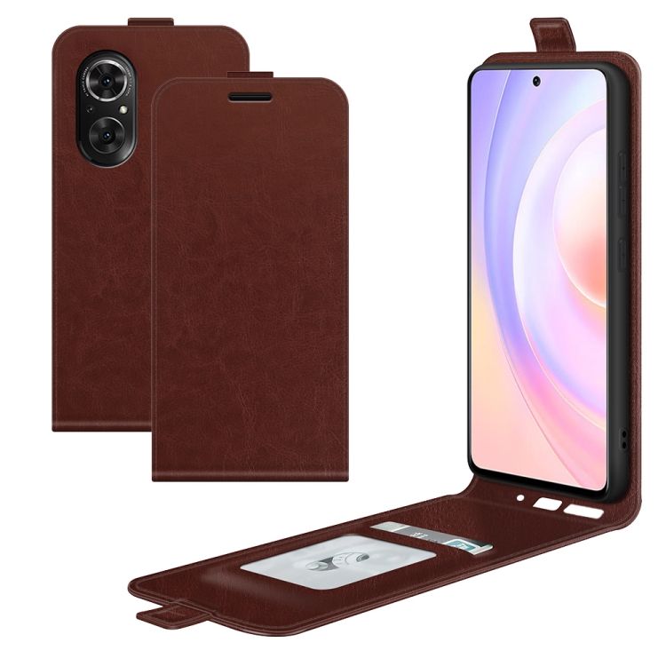 Vyklápacie puzdro Vertical flip case hnedé – Huawei Nova 9 SE | Kryty na mobil Kryty na mobil | Vyklápacie puzdro Vertical flip case hnedé – Huawei Nova 9 SE | Kryty na mobil
