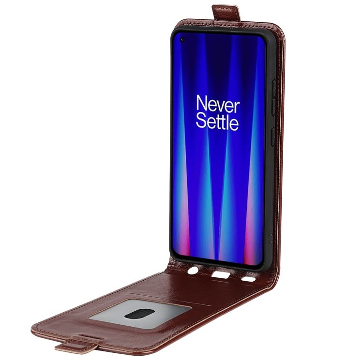 Vyklápacie puzdro Vertical flip case hnedé – OnePlus Nord CE 2 5G | Kryty na mobil Kryty na mobil | Vyklápacie puzdro Vertical flip case hnedé – OnePlus Nord CE 2 5G | Kryty na mobil