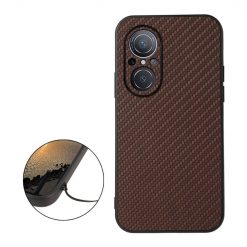 Kryty na mobil | Zadný Kryt Carbon Fiber hnedý – Huawei Nova 9 SE | Kryty na mobil