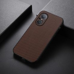 Kryty na mobil | Zadný Kryt Carbon Fiber hnedý – Huawei Nova 9 SE | Kryty na mobil
