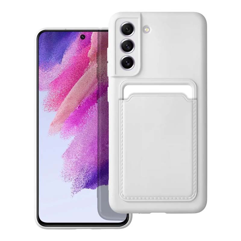 Zadný kryt Card Case biely – Samsung Galaxy S21 FE | Kryty na mobil Kryty na mobil | Zadný kryt Card Case biely – Samsung Galaxy S21 FE | Kryty na mobil
