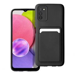Kryty na mobil | Zadný kryt Card Case čierny – Samsung Galaxy A03s | Kryty na mobil