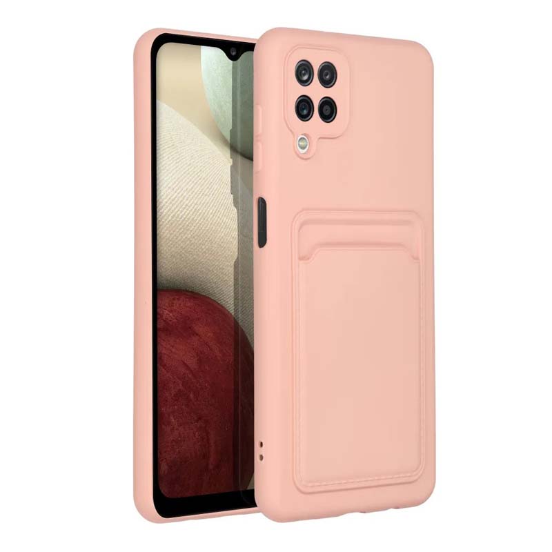 Zadný kryt Card Case ružový – Samsung Galaxy A12 / M12 | Kryty na mobil Kryty na mobil | Zadný kryt Card Case ružový – Samsung Galaxy A12 / M12 | Kryty na mobil