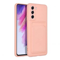 Kryty na mobil | Zadný kryt Card Case ružový – Samsung Galaxy S21 FE | Kryty na mobil