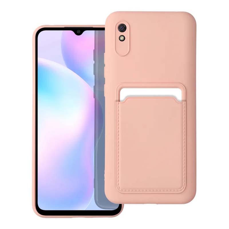 Zadný kryt Card Case ružový – Xiaomi Redmi 9A / 9AT | Kryty na mobil Kryty na mobil | Zadný kryt Card Case ružový – Xiaomi Redmi 9A / 9AT | Kryty na mobil