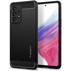Kryty na mobil | Zadný kryt Spigen Rugged Armor čierny – Samsung Galaxy A53 5G | Kryty na mobil