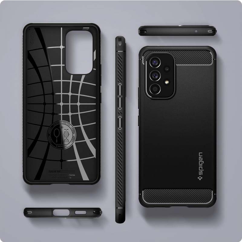 Zadný kryt Spigen Rugged Armor čierny – Samsung Galaxy A53 5G | Kryty na mobil Kryty na mobil | Zadný kryt Spigen Rugged Armor čierny – Samsung Galaxy A53 5G | Kryty na mobil