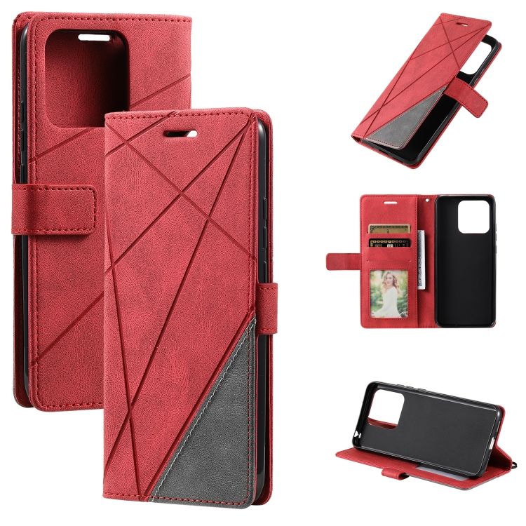 Knižkové puzdro Rhombus červené – Xiaomi Redmi 10C | Kryty na mobil Kryty na mobil | Knižkové puzdro Rhombus červené – Xiaomi Redmi 10C | Kryty na mobil