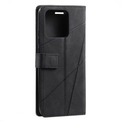 Knižkové puzdro Rhombus čierne – Xiaomi Redmi 10C | Kryty na mobil Kryty na mobil | Knižkové puzdro Rhombus čierne – Xiaomi Redmi 10C | Kryty na mobil