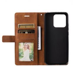 Kryty na mobil | Knižkové puzdro Rhombus hnedé – Xiaomi Redmi 10C | Kryty na mobil