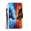 Kryty na mobil | Knižkové puzdro Trendy Cross case Lebka v ohni – Xiaomi Redmi 10C | Kryty na mobil