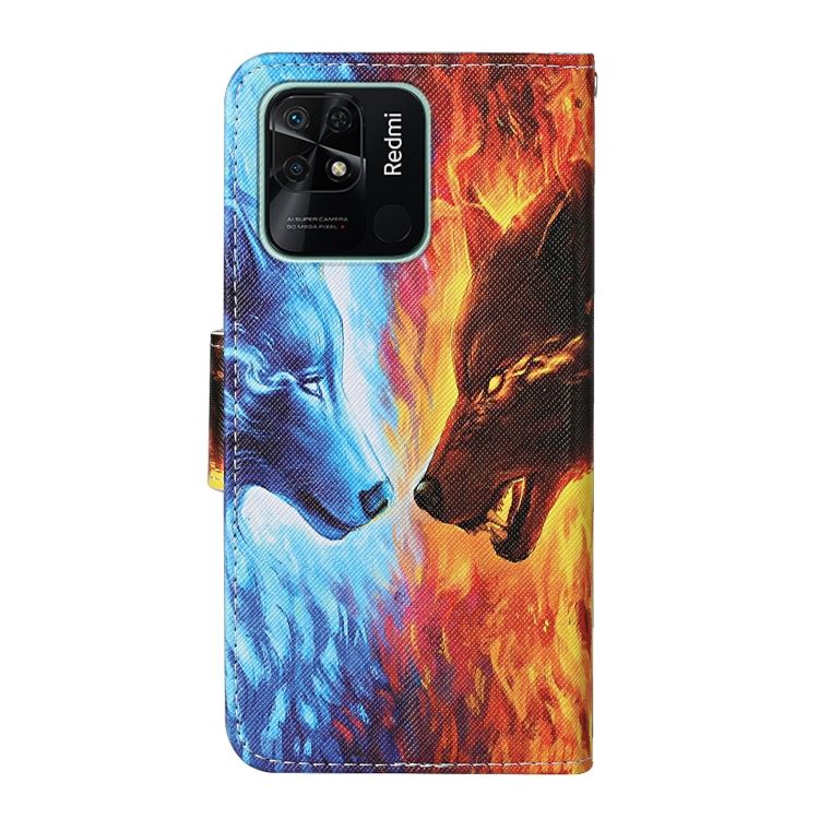 Knižkové puzdro Trendy Cross case Vlk v plameňoch – Xiaomi Redmi 10C | Kryty na mobil Kryty na mobil | Knižkové puzdro Trendy Cross case Vlk v plameňoch – Xiaomi Redmi 10C | Kryty na mobil