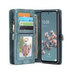 Kryty na mobil | Multifunkčné peňaženkové puzdro CaseMe Detachable zelené – Samsung Galaxy A53 5G | Kryty na mobil