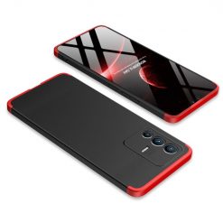 Kryty na mobil | Ochranný kryt 360 Protection čierno-červený – Vivo V23 5G | Kryty na mobil