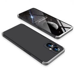 Ochranný kryt 360 Protection čierno-strieborný – Oppo Reno7 Lite (Reno 7 Lite) | Kryty na mobil Kryty na mobil | Ochranný kryt 360 Protection čierno-strieborný – Oppo Reno7 Lite (Reno 7 Lite) | Kryty na mobil
