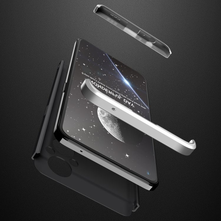 Ochranný kryt 360 Protection čierno-strieborný – Oppo Reno7 Lite (Reno 7 Lite) | Kryty na mobil Kryty na mobil | Ochranný kryt 360 Protection čierno-strieborný – Oppo Reno7 Lite (Reno 7 Lite) | Kryty na mobil