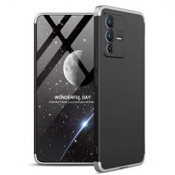 Kryty na mobil | Ochranný kryt 360 Protection čierno-strieborný – Vivo V23 5G | Kryty na mobil