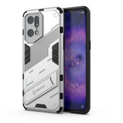 Odolný Kryt Punk armor case biely – Oppo Find X5 Pro