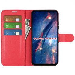 Peňaženkové puzdro Litchi červené – OnePlus 10 Pro | Kryty na mobil Kryty na mobil | Peňaženkové puzdro Litchi červené – OnePlus 10 Pro | Kryty na mobil