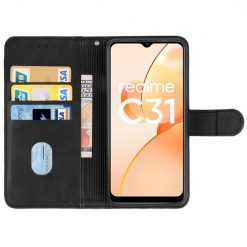 Kryty na mobil | Peňaženkové puzdro Splendid case čierne – Realme C31 | Kryty na mobil
