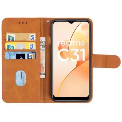 Kryty na mobil | Peňaženkové puzdro Splendid case hnedé – Realme C31 | Kryty na mobil