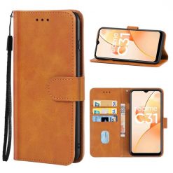 Kryty na mobil | Peňaženkové puzdro Splendid case hnedé – Realme C31 | Kryty na mobil