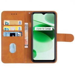 Kryty na mobil | Peňaženkové puzdro Splendid case hnedé – Realme C35 | Kryty na mobil