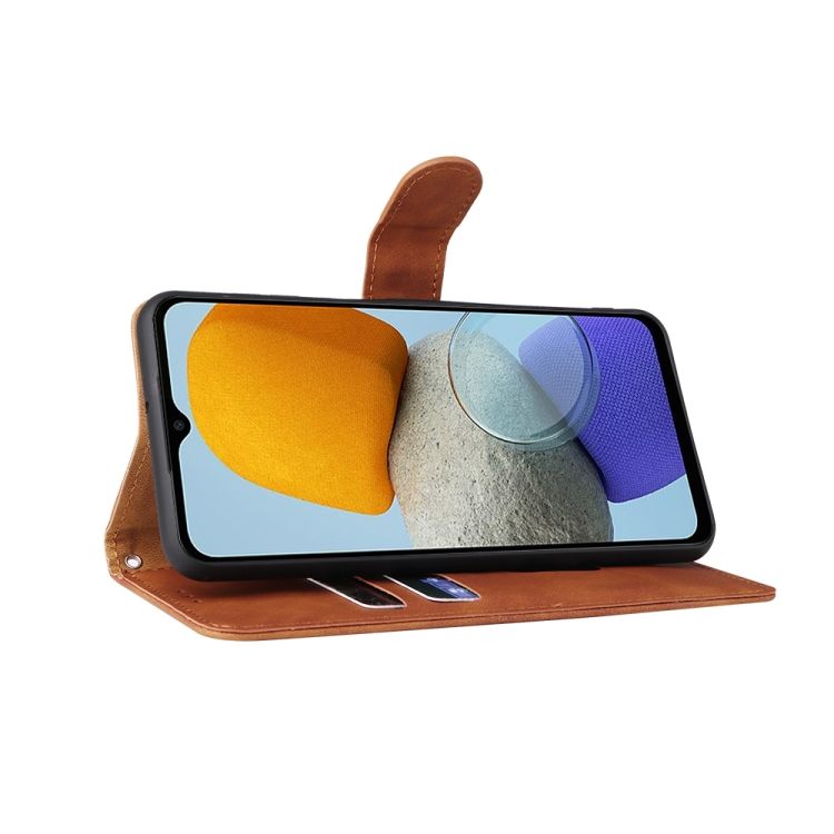 Peňaženkové puzdro Solid hnedé – Samsung Galaxy M23 | Kryty na mobil Kryty na mobil | Peňaženkové puzdro Solid hnedé – Samsung Galaxy M23 | Kryty na mobil