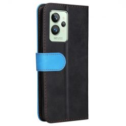 Kryty na mobil | Peňaženkové puzdro Stitching čierno-modré – Realme GT 2 Pro | Kryty na mobil
