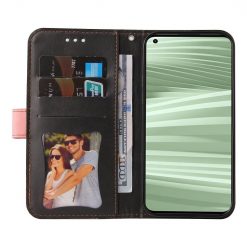 Kryty na mobil | Peňaženkové puzdro Stitching čierno-ružové – Realme GT 2 Pro | Kryty na mobil