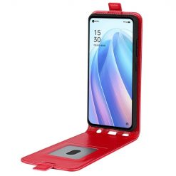 Vyklápacie puzdro Vertical flip case červené – Oppo Reno7 5G (Reno 7 5G) | Kryty na mobil Kryty na mobil | Vyklápacie puzdro Vertical flip case červené – Oppo Reno7 5G (Reno 7 5G) | Kryty na mobil