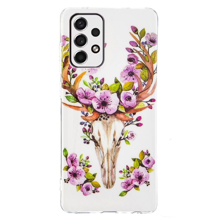 Zadný svietiaci kryt Luminous Pattern Jeleň a kvety – Samsung Galaxy A53 5G | Kryty na mobil Kryty na mobil | Zadný svietiaci kryt Luminous Pattern Jeleň a kvety – Samsung Galaxy A53 5G | Kryty na mobil