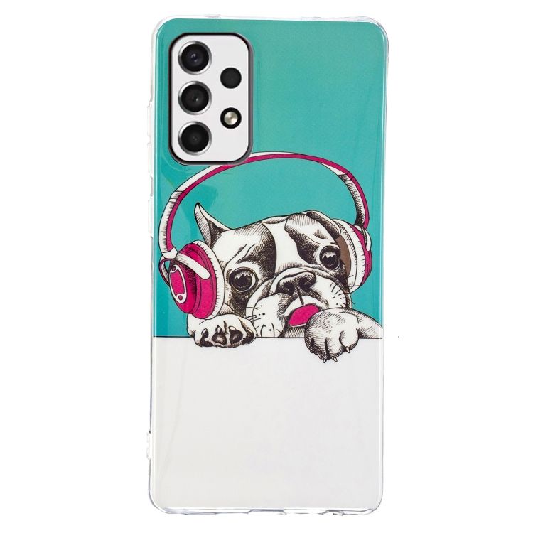 Zadný svietiaci kryt Luminous Pattern Pes a headset – Samsung Galaxy A53 5G | Kryty na mobil Kryty na mobil | Zadný svietiaci kryt Luminous Pattern Pes a headset – Samsung Galaxy A53 5G | Kryty na mobil