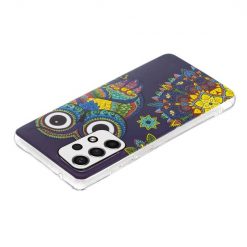 Kryty na mobil | Zadný svietiaci kryt Luminous Pattern Sova – Samsung Galaxy A53 5G | Kryty na mobil