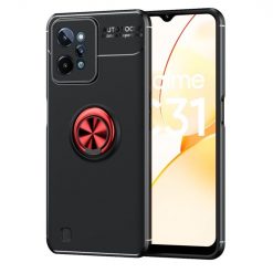 Zadný kryt Metal Ring čierno-červený – Realme C31