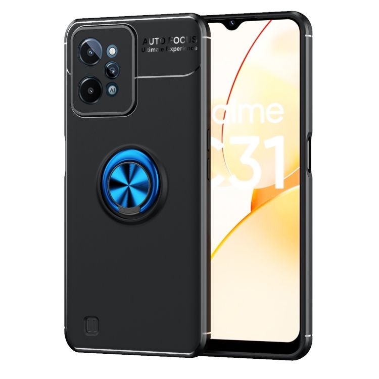 Zadný kryt Metal Ring čierno-modrý – Realme C31 | Kryty na mobil Kryty na mobil | Zadný kryt Metal Ring čierno-modrý – Realme C31 | Kryty na mobil