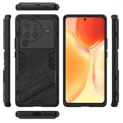 Kryty na mobil | Odolný Kryt Punk armor case čierny – Vivo X80 Pro | Kryty na mobil