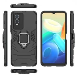 Kryty na mobil | Odolný kryt Ring Armor čierny – Vivo Y76 5G | Kryty na mobil